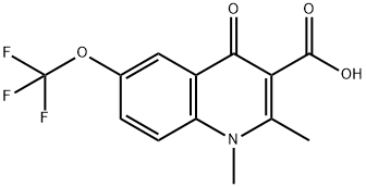 3-Quinolinecarboxylic acid, 1,4-dihydro-1,2-dimethyl-4-oxo-6-(trifluoromethoxy)-