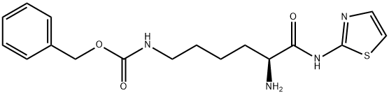 Carbamic acid, N-[(5S)-5-amino-6-oxo-6-(2-thiazolylamino)hexyl]-, phenylmethyl ester