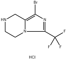 1-bromo-3-(trifluoromethyl)-5H,6H,7H,8H-imidazo[1,5-a]pyrazine hydrochloride