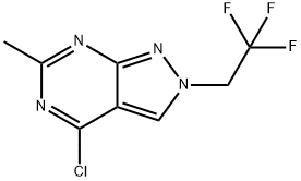 4-Chloro-6-methyl-2-(2,2,2-trifluoroethyl)-2H-pyrazolo[3,4-d]pyrimidine