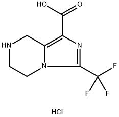 3-(trifluoromethyl)-5H,6H,7H,8H-imidazo[1,5-a]pyrazine-1-carboxylic acid hydrochloride