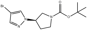 1-Pyrrolidinecarboxylic acid, 3-(4-bromo-1H-pyrazol-1-yl)-, 1,1-dimethylethyl ester, (3R)-