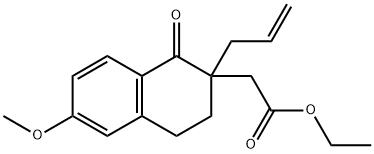 Ethyl 2-(2-allyl-6-methoxy-1-oxo-1,2,3,4-tetrahydronaphthalen-2-yl)acetate