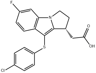 1H-Pyrrolo[1,2-a]indole-1-acetic acid, 9-[(4-chlorophenyl)thio]-6-fluoro-2,3-dihydro-, (1R)-
