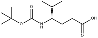 Hexanoic acid, 4-[[(1,1-dimethylethoxy)carbonyl]amino]-5-methyl-, (4S)-