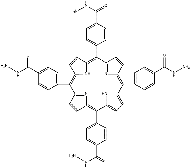 Benzoic acid, 4,4',4'',4'''-(21H,23H-porphine-5,10,15,20-tetrayl)tetrakis-, tetrahydrazide (9CI)