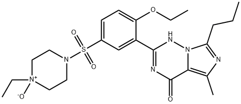 Imidazo[5,1-f][1,2,4]triazin-4(1H)-one, 2-[2-ethoxy-5-[(4-ethyl-4-oxido-1-piperazinyl)sulfonyl]phenyl]-5-methyl-7-propyl-