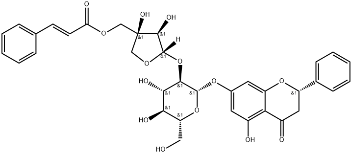 (2S)-Pinocembrin 7-O-[2''-O-(5'''-O-trans
-cinnamoyl)-β-D-apiofuranosyl]-β-D-glucoside