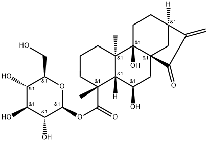 ent-6,9-Dihydroxy-15-oxo-16-kauren
-19-oic acid beta-D-glucopyrasyl ester