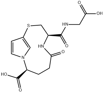 9-Thia-1,6-diazabicyclo[8.2.1]trideca-10(13),11-diene-2-carboxylic acid, 7-[[(carboxymethyl)amino]carbonyl]-5-oxo-, (2S,7R)-