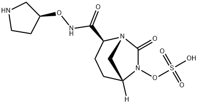 Sulfuric acid, mono[(1R,2S,5R)-7-oxo-2-[[[(3S)-3-pyrrolidinyloxy]amino]carbonyl]-1,6-diazabicyclo[3.2.1]oct-6-yl] ester