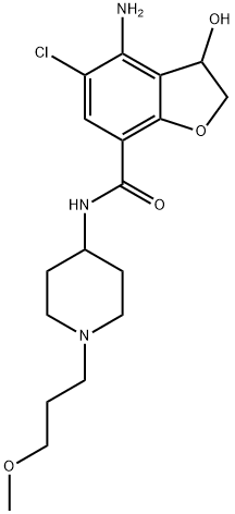 7-Benzofurancarboxamide, 4-amino-5-chloro-2,3-dihydro-3-hydroxy-N-[1-(3-methoxypropyl)-4-piperidinyl]-