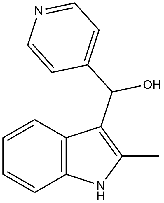 1H-Indole-3-methanol, 2-methyl-α-4-pyridinyl-