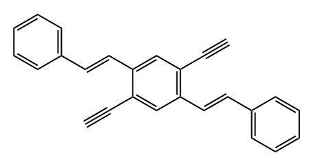 Benzene, 1,4-diethynyl-2,5-bis[(1E)-2-phenylethenyl]-