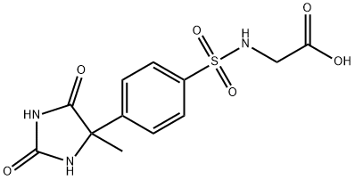 2-[4-(4-Methyl-2,5-dioxoimidazolidin-4-yl)benzenesulfonamido]acetic acid