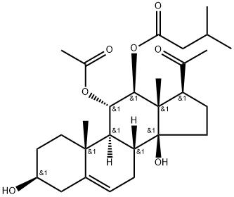 11α-Acetoxy-3β,14β-dihydroxy-12β-[(3-methyl-1-oxobutyl)oxy]pregn-5-en-20-one