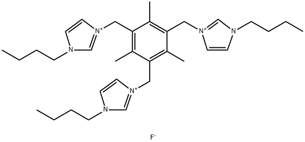 1,3,5-Tris[(3-butyl-imidazolium)methyl]-2,4,6-trimethylbenzene trifluoride solution
		
	