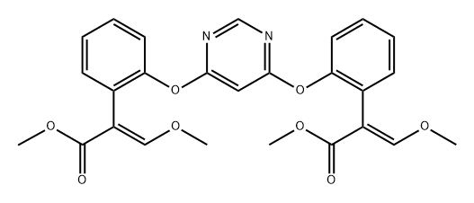 Benzeneacetic acid, 2,2'-[4,6-pyrimidinediylbis(oxy)]bis[α-(methoxymethylene)-, dimethyl ester, (E,E)- (9CI)