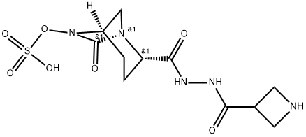 (2S,5R)-2-(2-(azetidine-3-carbonyl)hydrazine-1-carbonyl)-7-oxo-1,6-diazabicyclo[3.2.1]octan-6-yl hydrogen sulfate