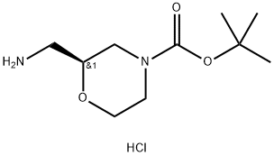 4-Morpholinecarboxylic acid, 2-(aminomethyl)-, 1,1-dimethylethyl ester, hydrochloride (1:1), (2S)-