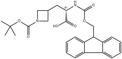 3-Azetidinepropanoic acid, 1-[(1,1-dimethylethoxy)carbonyl]-α-[[(9H-fluoren-9-ylmethoxy)carbonyl]amino]-, (αS)-