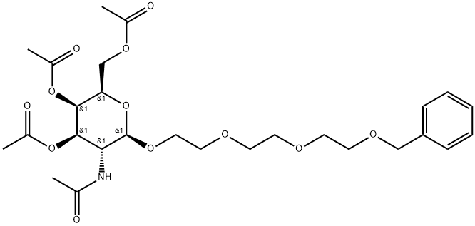 β-D-Galactopyranoside, 2-[2-[2-(phenylmethoxy)ethoxy]ethoxy]ethyl 2-(acetylamino)-2-deoxy-, 3,4,6-triacetate