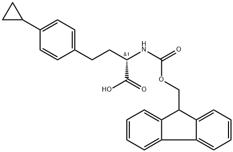 Benzenebutanoic acid, 4-cyclopropyl-α-[[(9H-fluoren-9-ylmethoxy)carbonyl]amino]-, (αS)-
