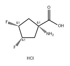 Cyclopentanecarboxylic acid, 1-amino-3,4-difluoro-, hydrochloride (1:1), (1α,3α,4α)-