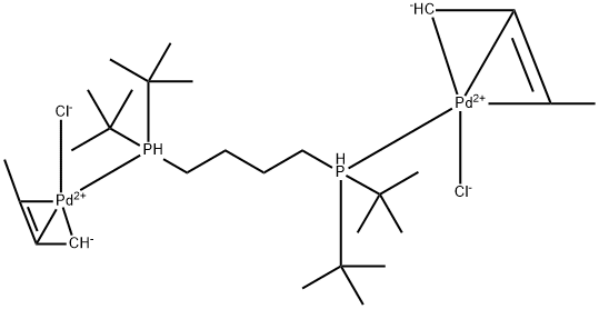 Palladium, [μ-[1,1'-(1,4-butanediyl)bis[1,1-bis(1,1-dimethylethyl)phosphine-κP]]]bis[(1,2,3-η)-(2E)-2-buten-1-yl]dichlorodi-