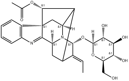 (17R,19E,21alpha)-17-acetoxy-1,2,19,20-tetradehydro-1-demethylajmalan-21-yl beta-D-glucopyranoside 