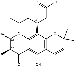 (7S,βR)-7,8-Dihydro-5-hydroxy-2,2,7β,8α-tetramethyl-6-oxo-β-propyl-2H,6H-benzo[1,2-b:5,4-b']dipyran-10-propanoic acid