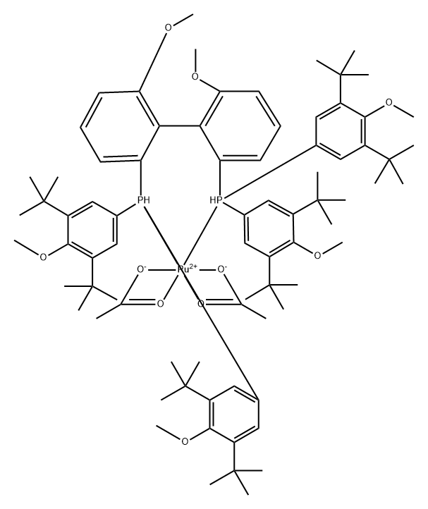 Ruthenium, bis(acetato-κO,κO')[[(1R)-6,6'-dimethoxy[1,1'-biphenyl]-2,2'-diyl]bis[[3,5-bis(1,1-dimethylethyl)-4-methoxyphenyl]phosphine-κP]]-, (OC-6-22)- (9CI)