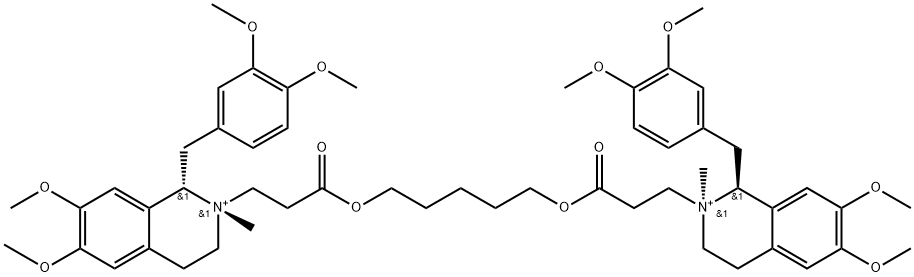 (1S,1'S,2S,2'S)-2,2'-((pentane-1,5-diylbis(oxy))bis(3-oxopropane-3,1-diyl))bis(1-(3,4-dimethoxybenzyl)-6,7-dimethoxy-2-methyl-1,2,3,4-tetrahydroisoquinolin-2-ium)