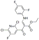 Ethyl-2-(2,6-dichlor-5-fluorpyridin-3-carbonyl)-3-(2,4-difluorphenylamino)-acrylat