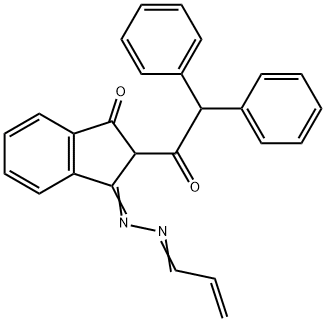 2-Diphenylacetyl-3-(2-propenylidene-hydrazono)indan-1-one, 2-Diphenylacetyl-indan-1,3-dione-1-(2-propenylidene)hydrazone