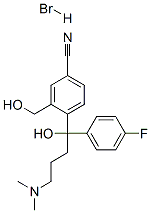 4-[4-(Dimethylamino)-1-(4-fluorophenyl)-1-hydroxybutyl]-3-(hydroxymethyl)benzonitrile hydrobromide