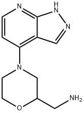 2-MorpholineMethanaMine, 4-(1H-pyrazolo[3,4-b]pyridin-4-yl)-