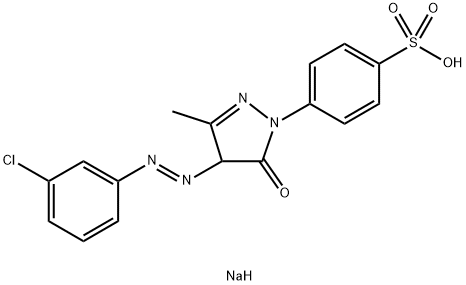 sodium 4-[4-[(3-chlorophenyl)azo]-3-methyl-5-oxo-2-pyrazolin-1-yl]benzenesulphonate
