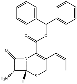 7-Amino-8-oxo-3-(cis-prop-1-enyl)-5-thia-1-azabicyclo[4.2.0]oct-2-ene-2-carboxylic acid diphenylmethyl ester hydrochloride