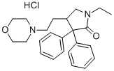 1-ethyl-4-(2-morpholinoethyl)-3,3-diphenylpyrrolidin-2-one monohydrochloride 