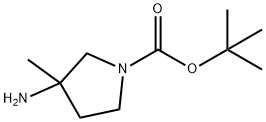 1-Pyrrolidinecarboxylic acid, 3-amino-3-methyl-, 1,1-dimethylethyl ester