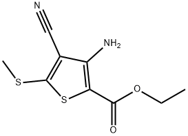 ETHYL 3-AMINO-4-CYANO-5-(METHYLTHIO)THIOPHENE-2-CARBOXYLATE