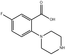 5-Fluoro-2-piperazinobenzoic Acid
