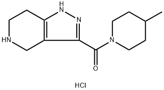 (4-Methyl-1-piperidinyl)(4,5,6,7-tetrahydro-1H-pyrazolo[4,3-c]pyridin-3-yl)methanone HCl