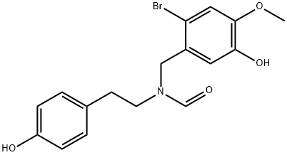 N-(p-Hydroxyphenethyl)-N-(2-bromo-5-hydroxy-4-methoxybenzyl)formamide