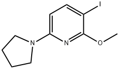 3-Iodo-2-methoxy-6-(pyrrolidin-1-yl)pyridine