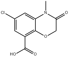 6-Chloro-3,4-dihydro-4-methyl-3-oxo-2H-1,4-benzoxanine-8-carboxylic acid