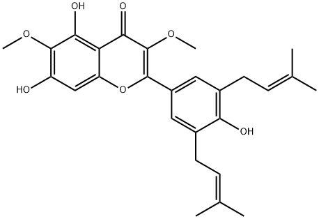 5,7,4'-Trihydroxy-3,6-diMethoxy
-3',5'-diprenylflavone