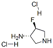 3-Pyrrolidinamine,4-fluoro-,dihydrochloride,trans-(9CI)