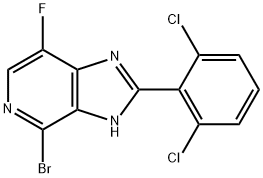 4-broMo-2-(2,6-dichlorophenyl)-7-fluoro-1H-iMidazo[4,5-c]pyridine